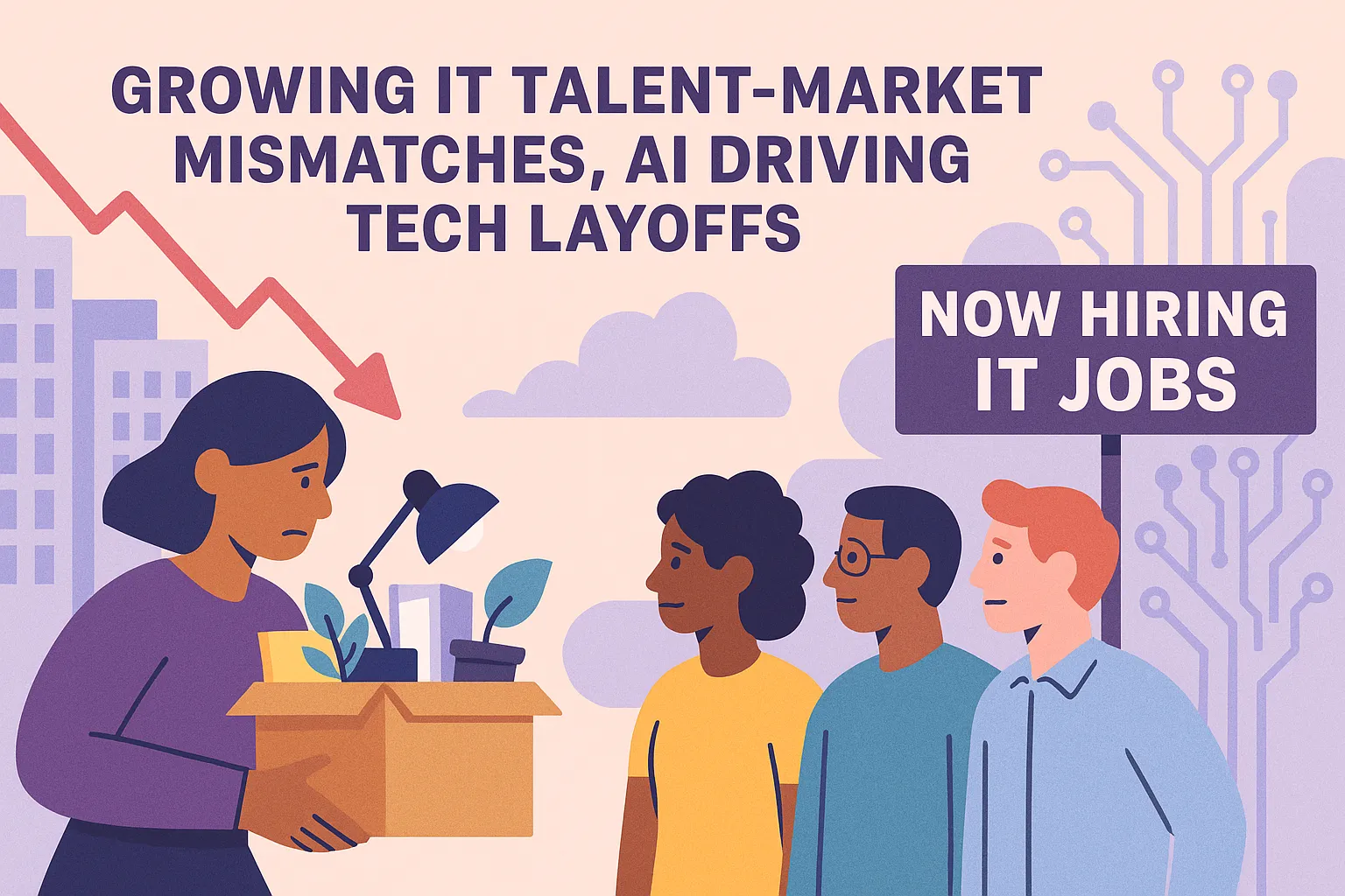 Growing IT Talent Market Mismatches AI Driving Tech Layoffs